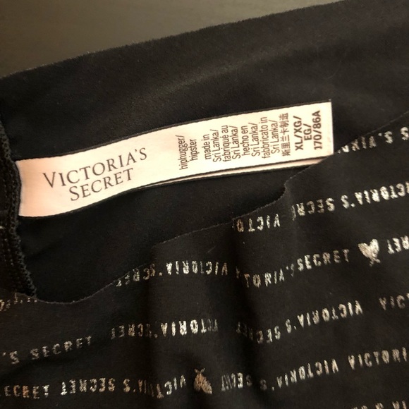 🦚2/$12- Victoria’s Secret Black No Show Panties- Size XL- NWOT - Picture 3 of 3